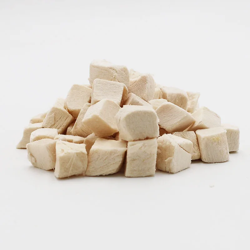 Pet supplies Wholesale Cat snack Dog treats Freeze dried Freeze Dried Chicken Diced Chicken Breast Freeze Dry canned Pet Food