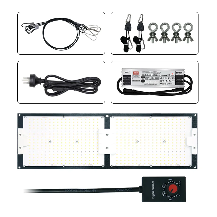 Король Brite без налогов в наличии на складе США RUS IP65 водонепроницаемый Kingbright 240W samsung lm301h + Epistar 660nm УФ ir led grow