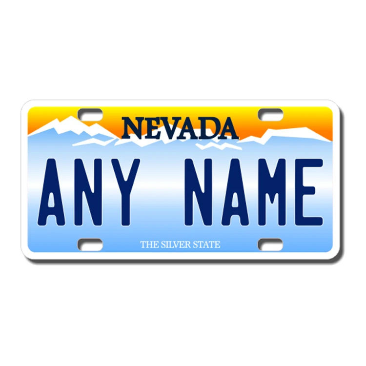 United States Decoration Metal Print License Plate Vintage Retro Tin Plate Car Decor Number Plate 12inch 6inch