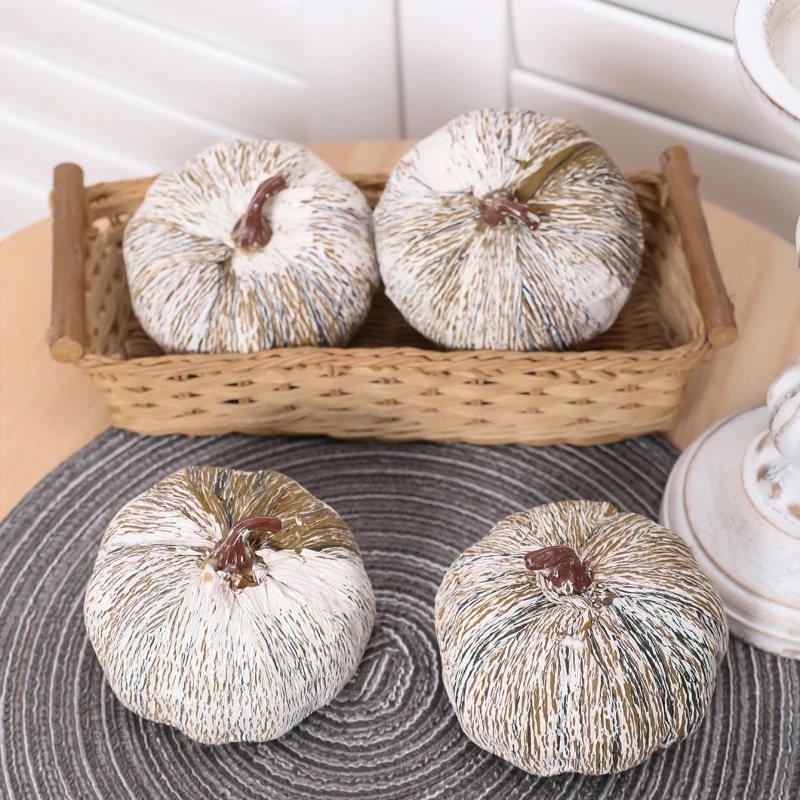 Artificial Large Pumpkin Harvest Farmhouse Foam Pumpkin for Halloween Thanksgiving Decorations