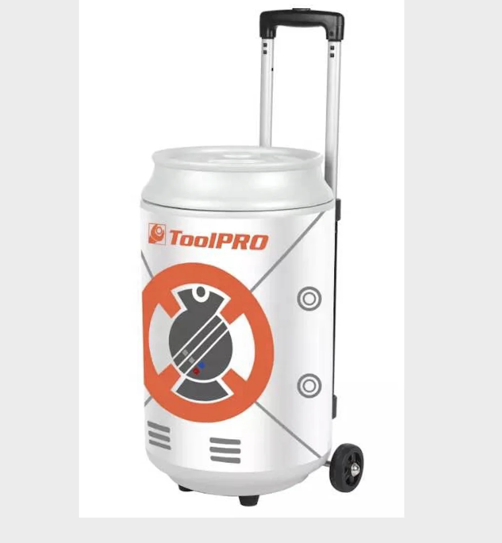 
Plastic custom Beer bucket ice cooler box with wheel and trolley wheels 
