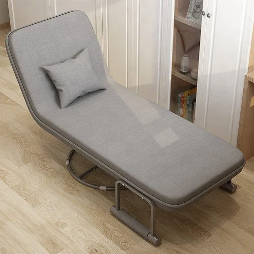 Modern Furniture Sofa Bed Rest Lunch Break Folding Single Home Theater Hospital Office Fabric Stainless Steel Sofa Chair 10pcs