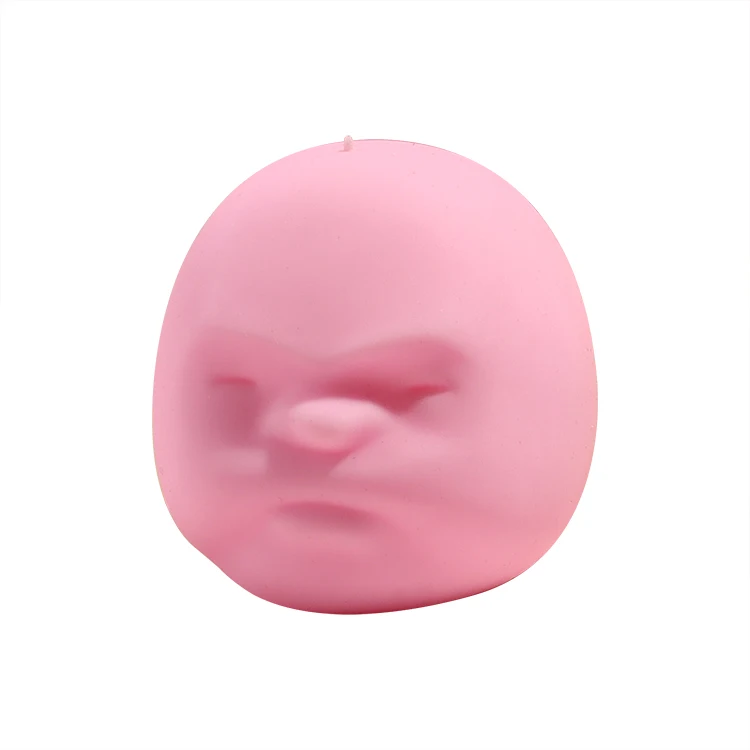 TPR flour Relieves Reducer Toy Novelty Practical Jokes Face Squeeze Toys Sensory Toy