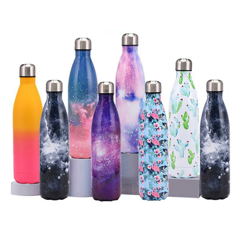 Fuboom OEM 350 500 1000ml 304 Stainless Steel kid miniature bottles sport thermos vacuum flasks With Custom Color