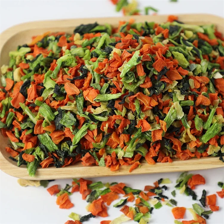 AD Air Dried Mixed Vegetables Sachet Packing  WOHUA Supplier Dehydrated Mix Vegetable For Instant Noodle