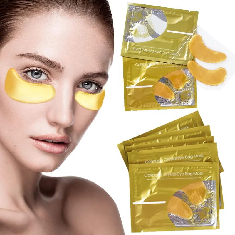  Wholesale Private Label Remove Dark Circles Collagen EyeMask 24k Gold Under Eye Gel