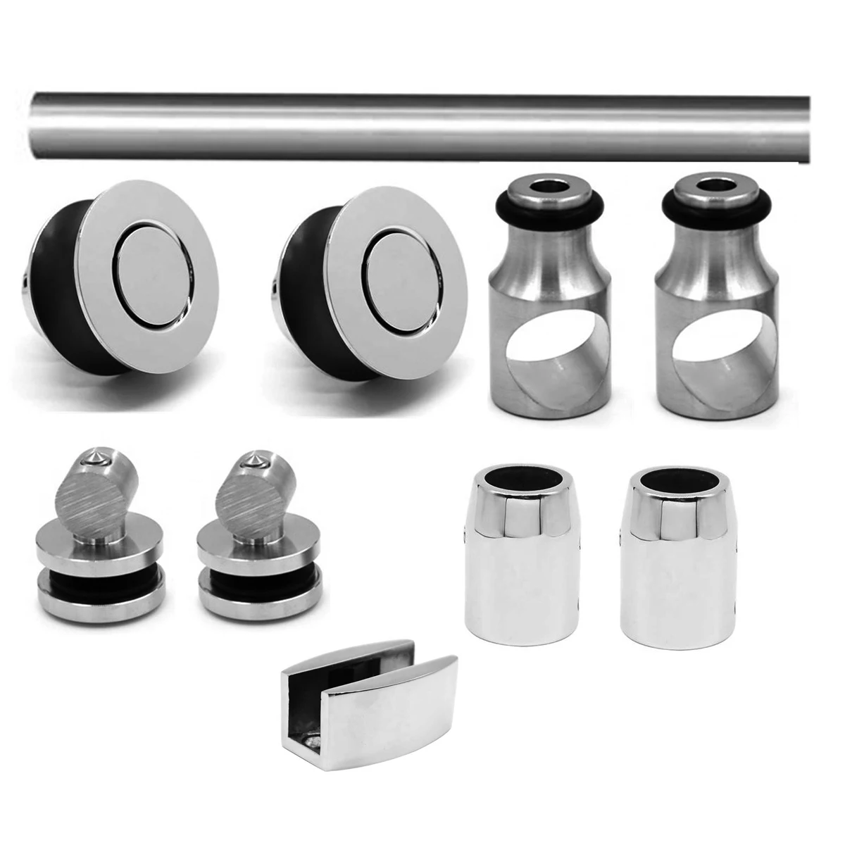 China supplier sliding door hardware 304 stainless steel accessories bathroom for wardrobe sliding door system
