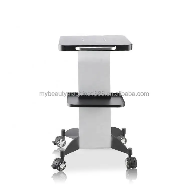 High quality 4-wheel desktop beauty equipment rack mobile portable hairdresser trolley for beauty salon