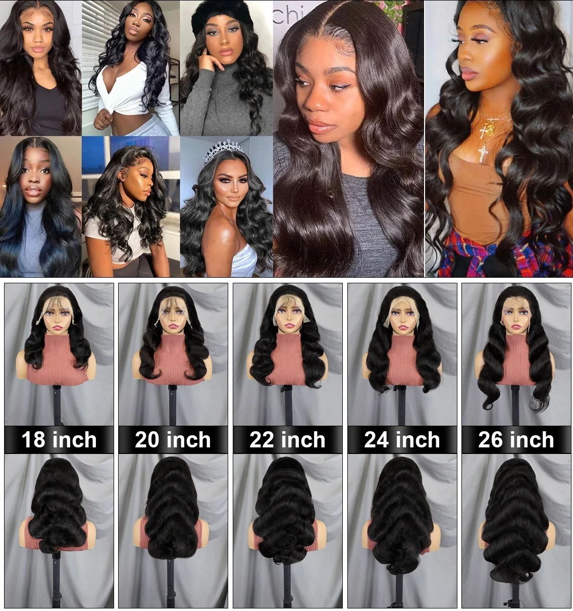 Wholesale 13x4 Full Frontal Wig For Black Women Glueless Brazilian Human Hair Wig Pre Plucked Bleached Knots Lace Front Wig