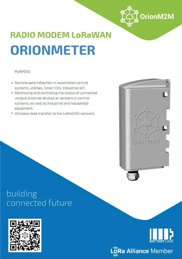 High quality Best Sale Warranty Service Product Water Meter Lora network Radio Modem LoRaWAN ORIONMETER LA-IP
