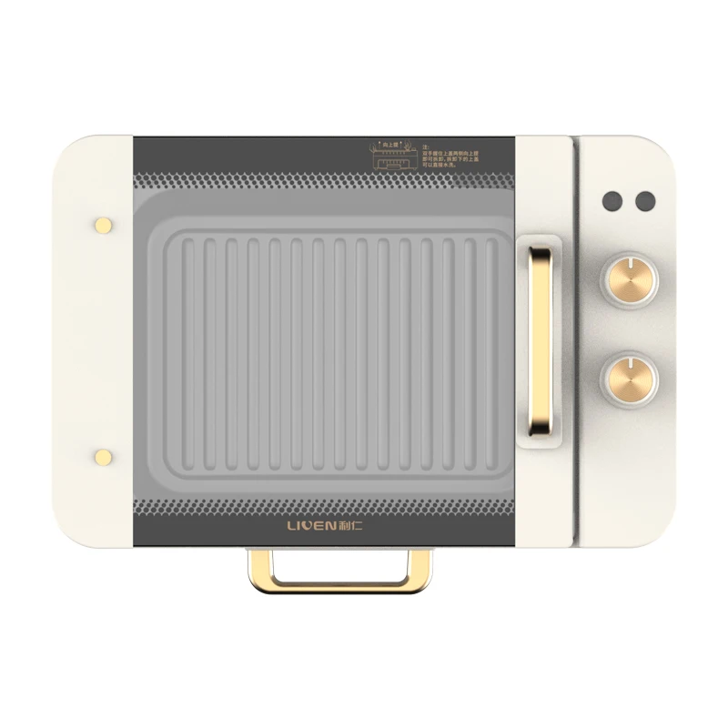 3 In 1 Electric BBQ Grill Machine Household Automatic Rotating Skewers Machine Indoor Smokeless Barbecue Grill Oven