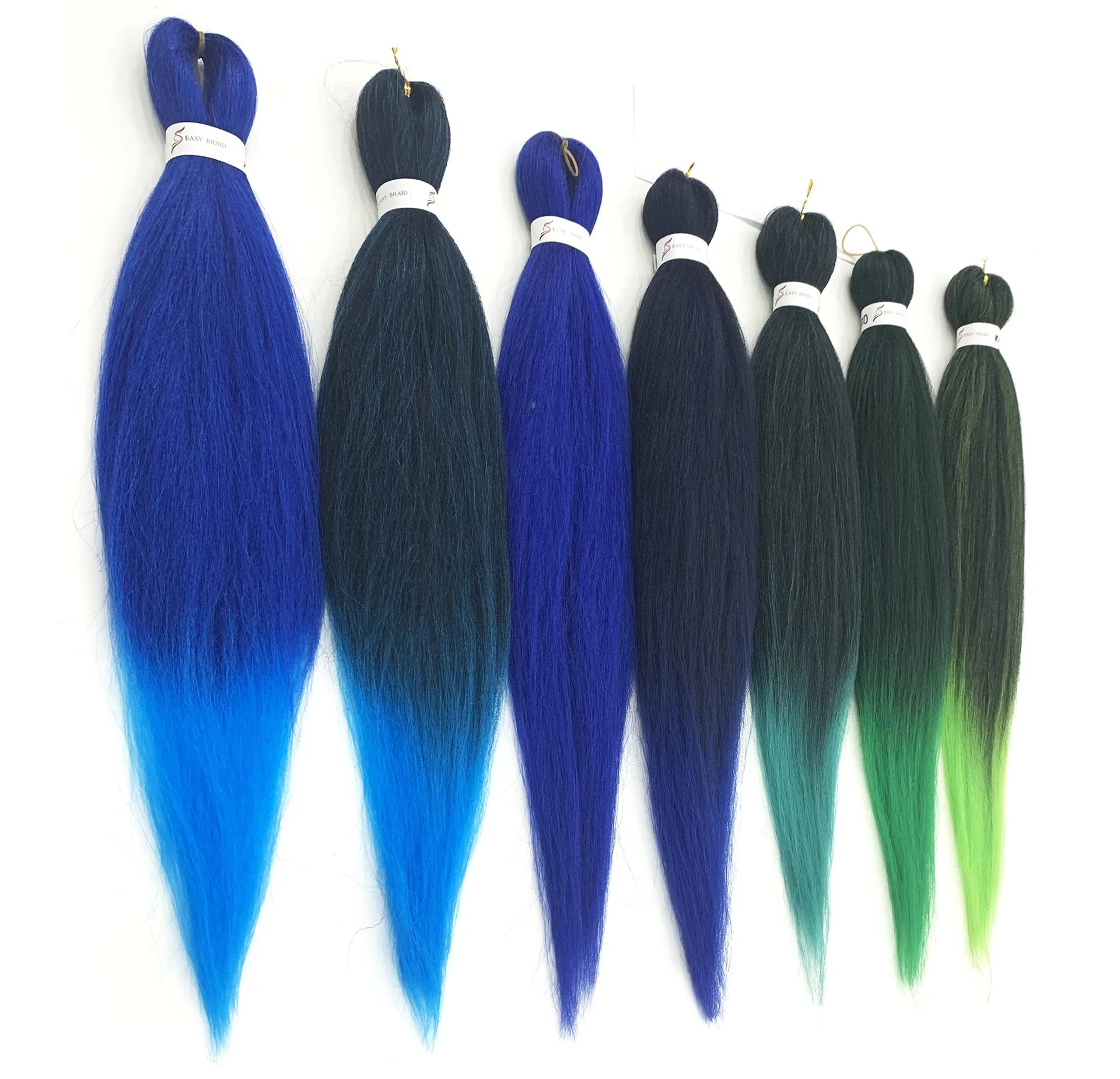 
TKL wholesale cheap synthetic ombre expression pre stretched braiding for black women 