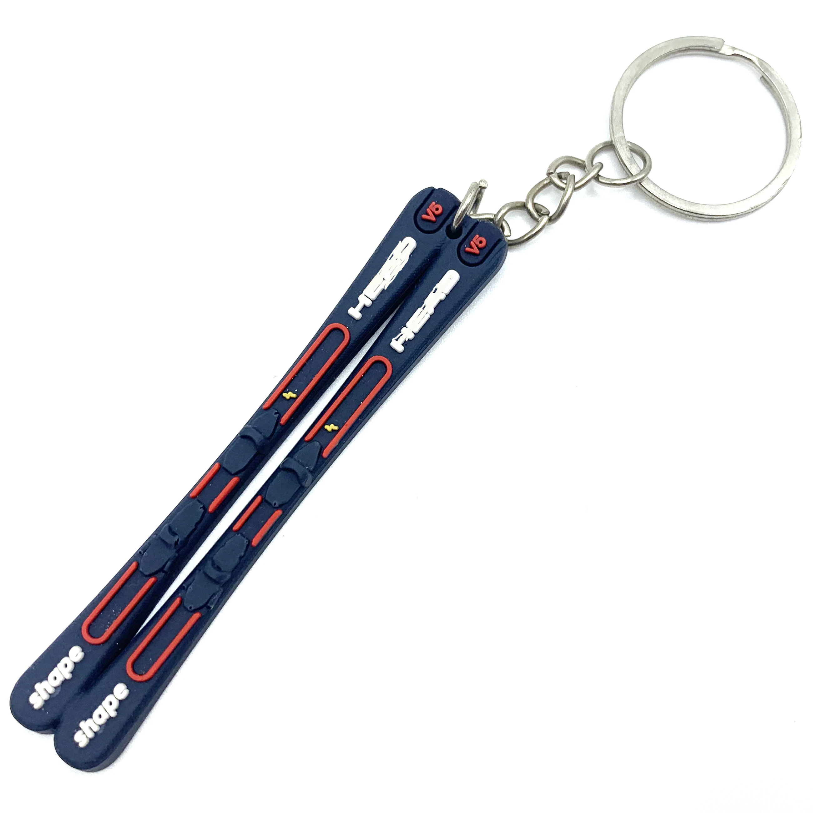 Custom 2D PVC Keychain Key Chain / Silicone Keyring 3D Rubber Pvc Keychain Custom Logo Zinc Alloy Opp Bag Keychain Ring