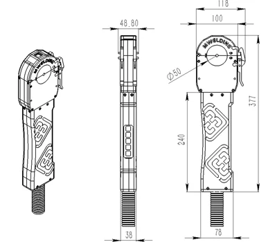 Automatic Enclosed Steel Tube Welders for Pipes Welding MWF-12
