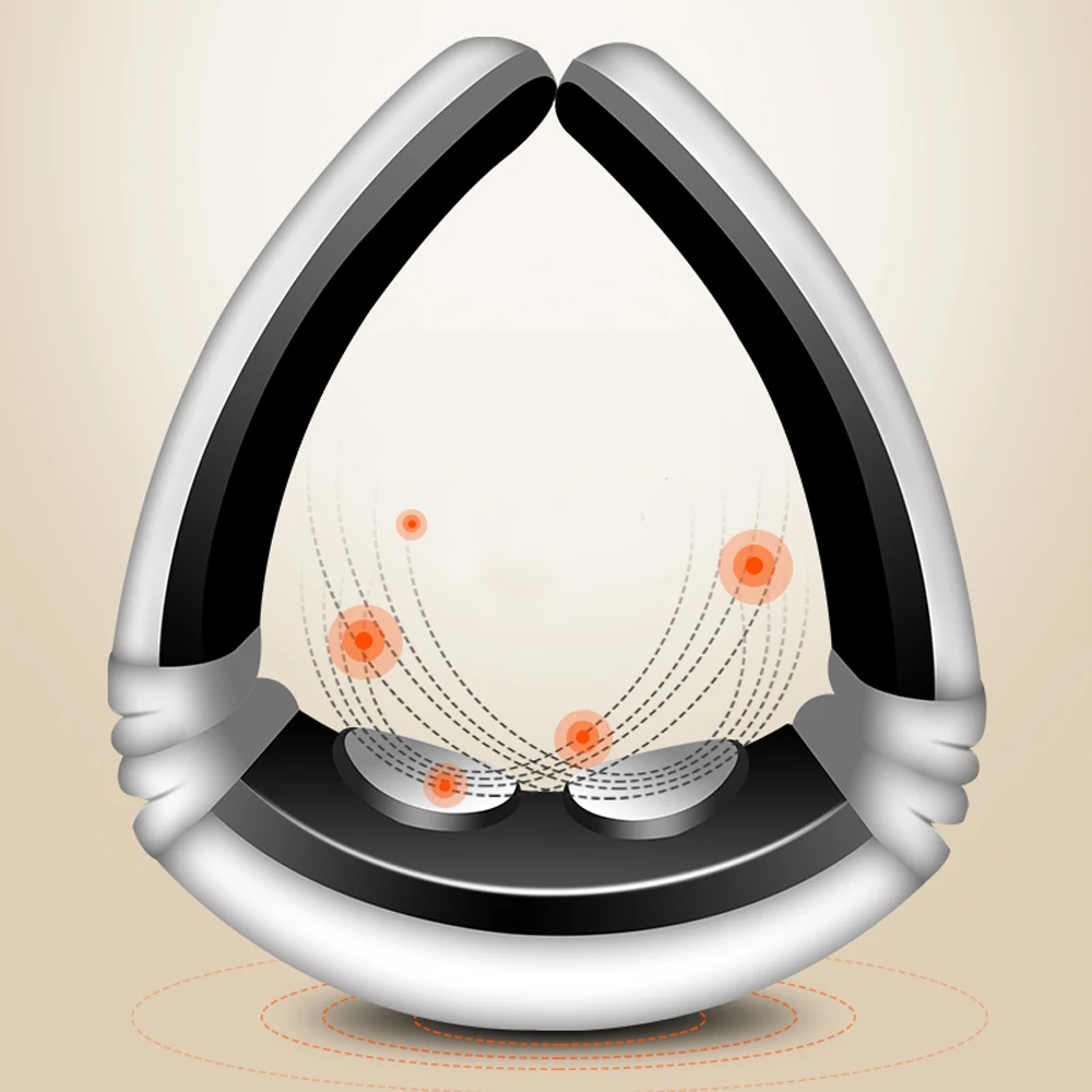 
3d 4d electric knock 3 layer adjustable neck massage pillow neck massager 