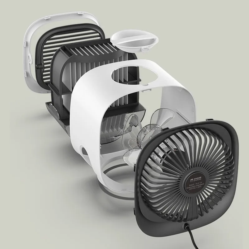 Portable Mini Air Conditioner Fan with Water Mini Air Cooler Fan Humidifier