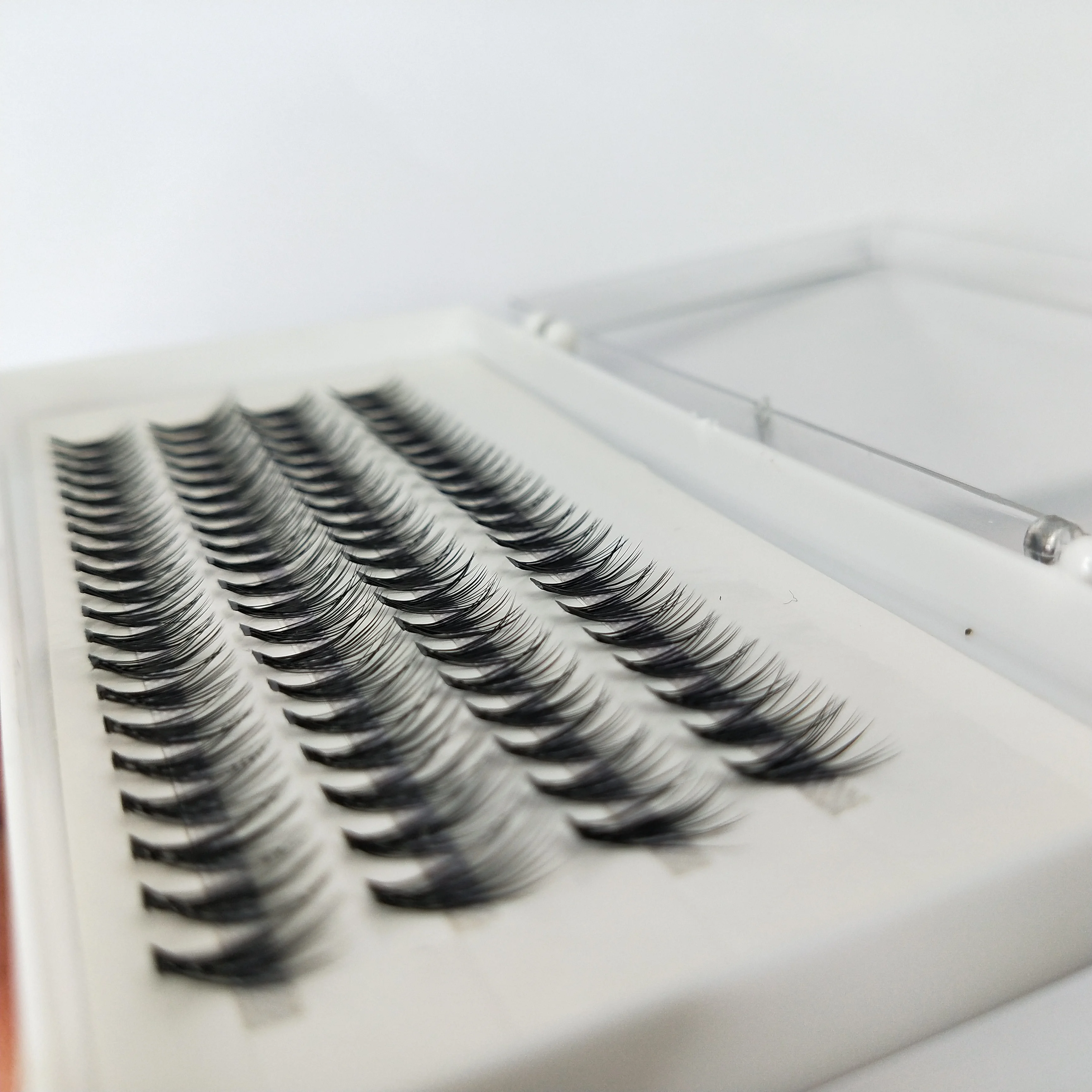 0.07mm super soft Knot Free Cluster Eyelashes Individual flare Lashes 6mm 8mm 9mm 10mm 11mm 12mm 14mm