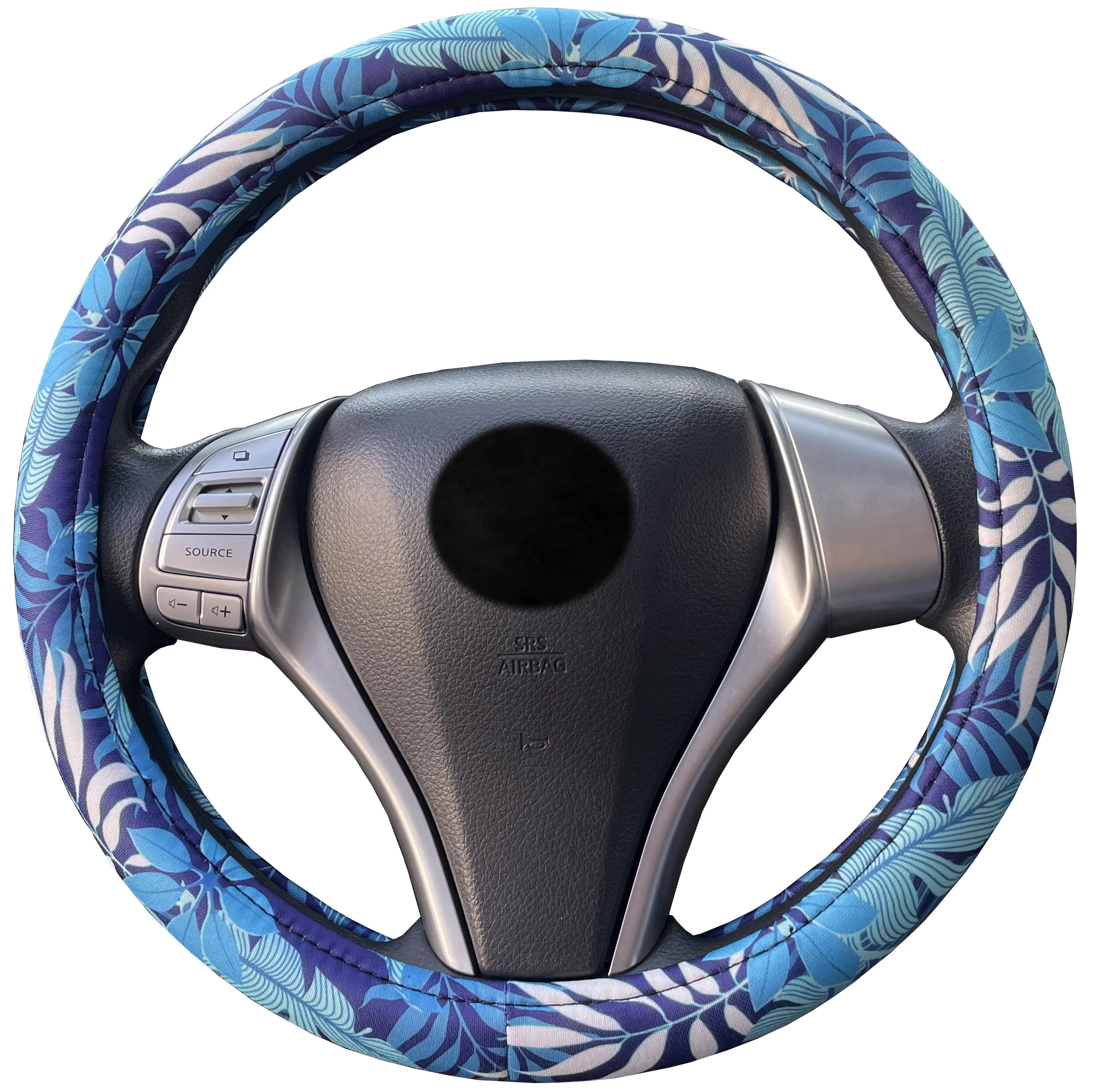 New Multi Design Polyester Custom Car Steering Wheel Steering Wheel Cover