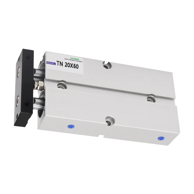 Популярный товар, пневматический цилиндр с двумя валами и диаметром вала 10 мм, ход 10-200 серии TN20
