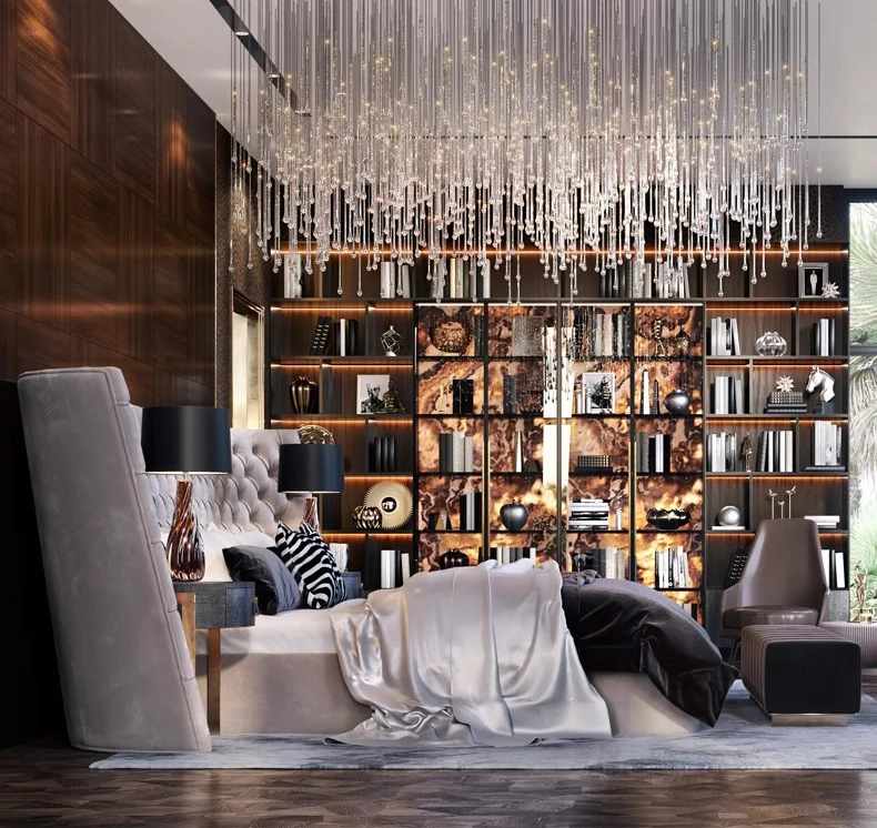 Turkish Luxury Royal King Size Bedroom Sets Elegant Super Size headboard italian Style tufted luxury bed frame full size