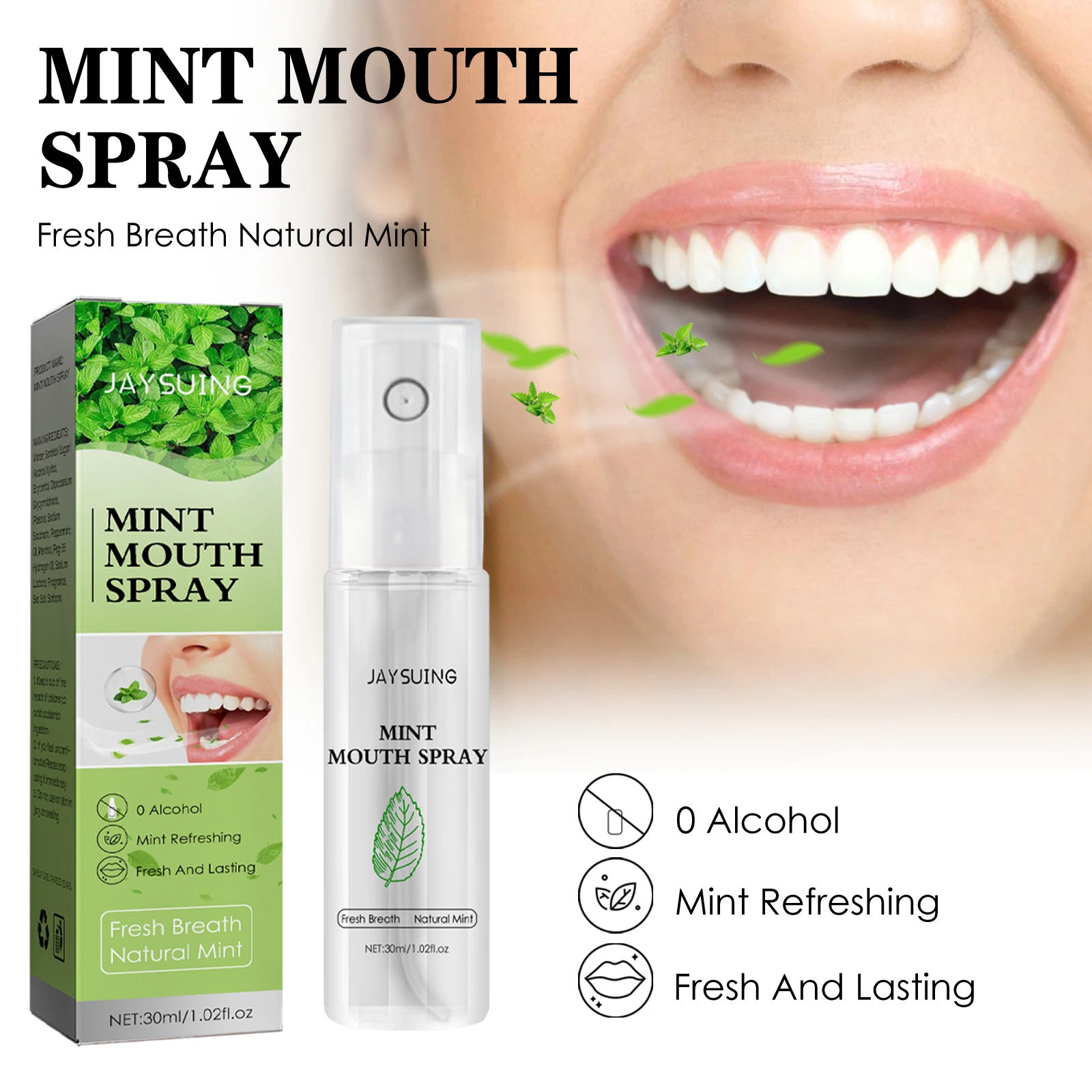 OEM Hot Sale Portable Mouth Refreshing Oral Care Persistent Fragrance Peach Oral Spray