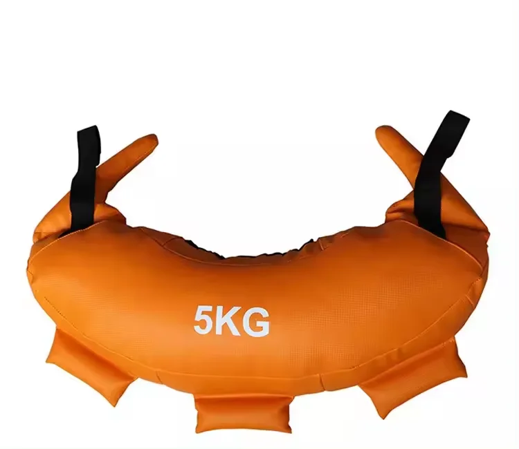 Hot Sale 50kg Steel Gym Training Equipment Customized Logo Empty Sandbags Punching Bulgarian Power Bag Weight Plate PU PVC