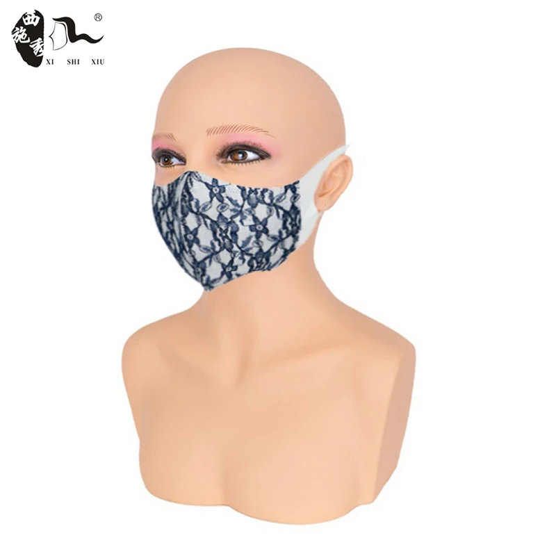 Realistic Female Mannequin Head with Shoulder Manikin Head Bust Wig Head for Display Wigs Necklace Earrings Hat dark Brown