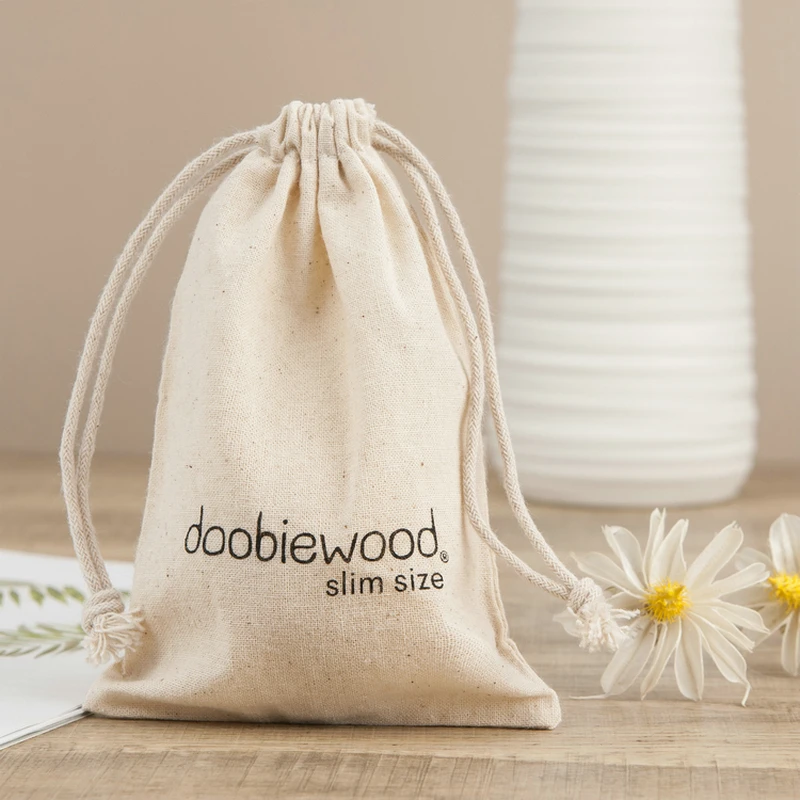 3 x 4 inch Natural Cotton Drawstring Pouches