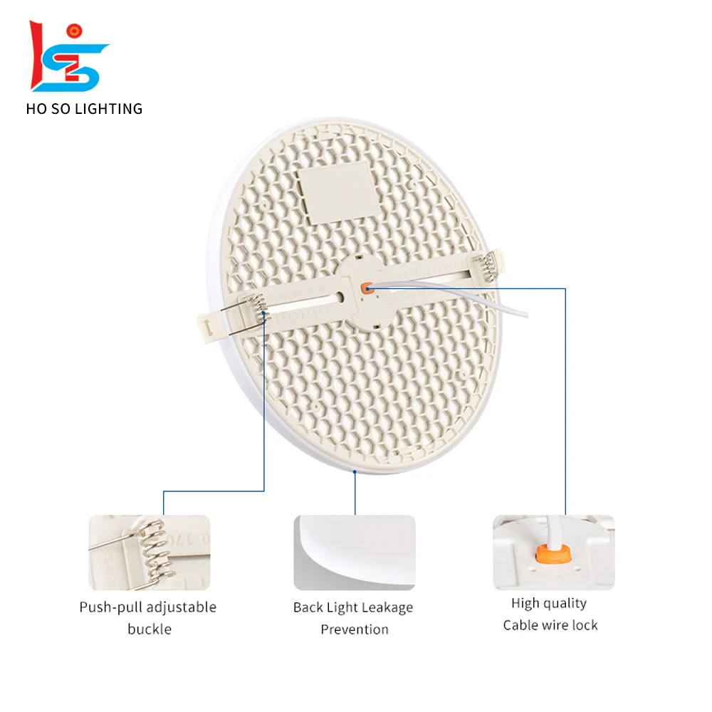 Led High Lumen Ultrathin Recessed Mounted Frameless Adjustable Panel Light Indoor Lighting