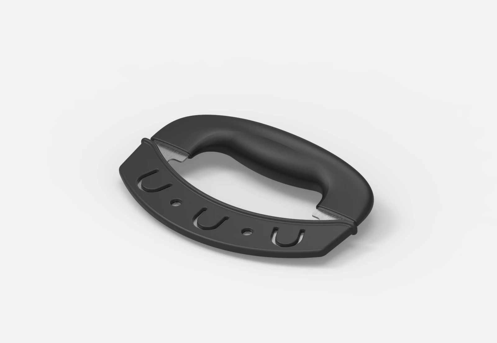 Mezzaluna Salad Chopper Lettuce Knife - Salad Chopper Knife With stainless steel Blade Protective Covers Salad Cutter, Chopping