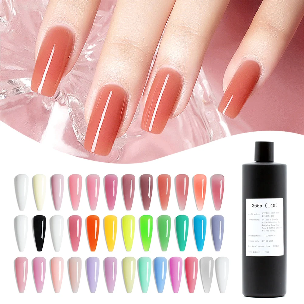 Wholesale KG Bulk Color Poligel Acrygel Private Label UV Gel Polis Acrylic Poly Gel Nail Extension