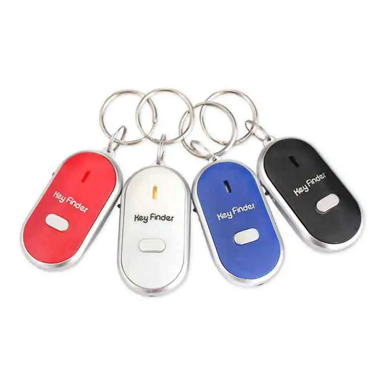 Wireless Whistle Key Finder Keychain Men Electronic Anti-Theft Ellipse Plastic Key Search Anti-Lost Device Car Keyrings