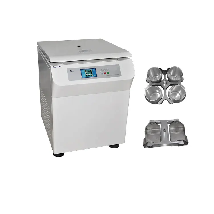 Pharmaceutical vertical low speed large capacity refrigerated centrifuge
