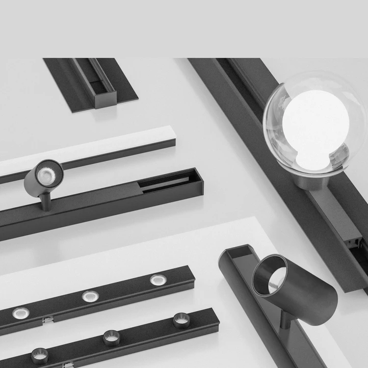 New Design Retail Shop Indoor Anti Glare Rail Lamp 48v Aluminum Smart Led Magnetic Track Light