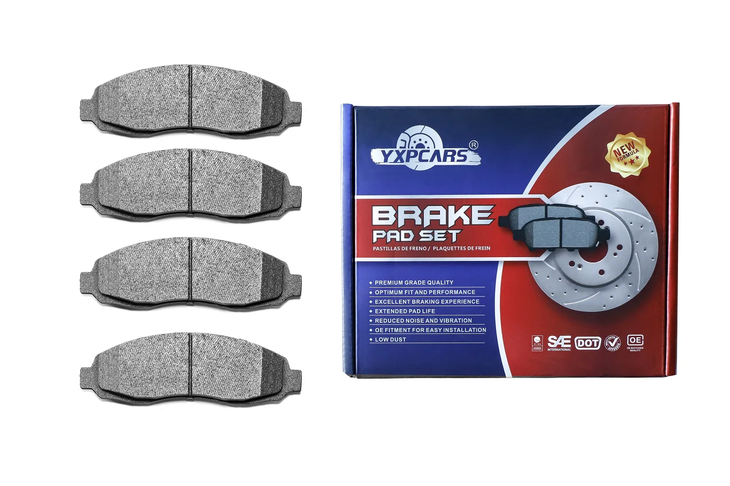 Тормозная колодка D962 NAO Керамическая формула с сертификацией DOT