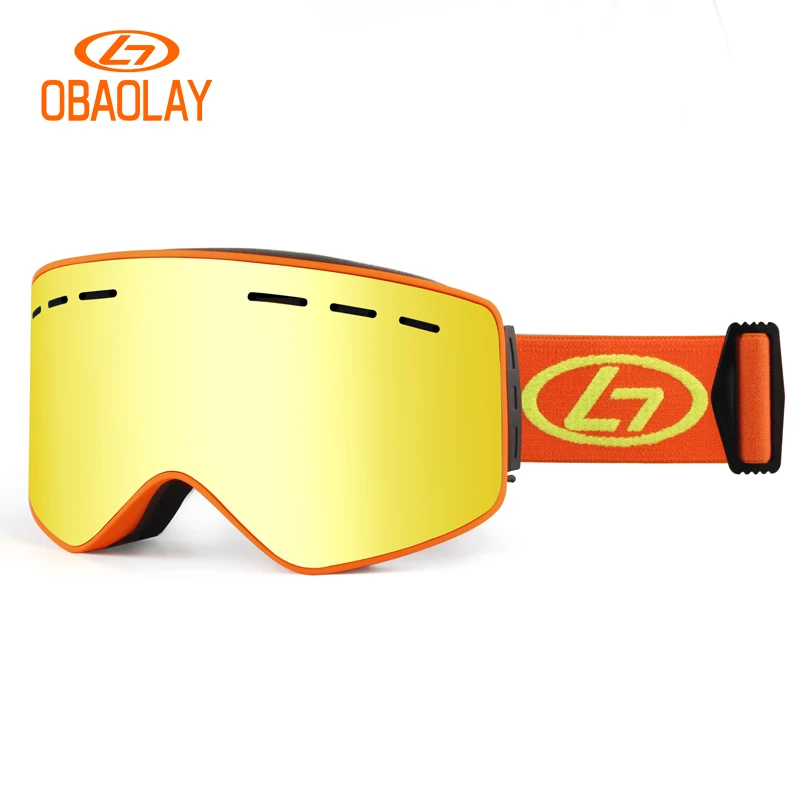 
2020 OBAOLAY Polarized Snow Goggles Magnetic Ski Goggles Ski Equipment anti fog snow goggles 