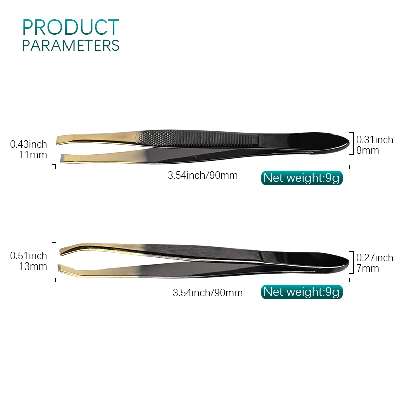 High Quality non-slip stainless steel  straight  eyelash tweezers black lash tweezers custom long lash tweezers non fiber tip