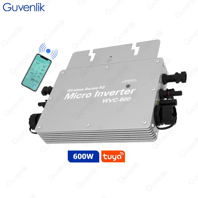 Guvenlik 600W 700W 220V MPPT On-Grid Tie Inverter IP65 PV System Grid Tie Inverter Micro Inverter Inversor en miniatura