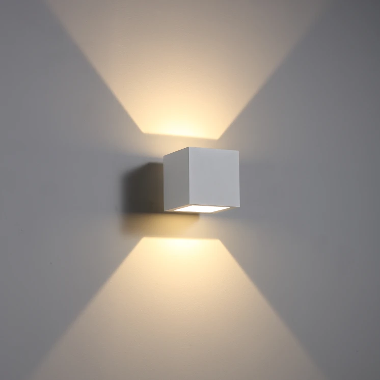 90degree beam angel IP65 Waterproof 2x3 6W led wall lamps& led lighting