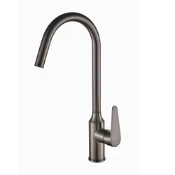 EOURU Commercial Luxury Water Brush 304 Sink Stainless Steel Grey Spray Universal Flexible Sink Kitchen Mixer Taps