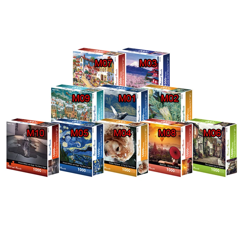 Детский Развивающий пазл-головоломка, пазлы из 1000 частей, игра на заказ