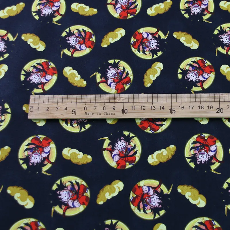 Dragon ball printed cartoon polyester / cotton printed baby fabric