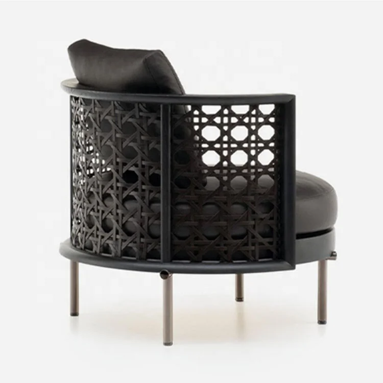 Italian modern simple single sofa Nordic living room bedroom designer creative weaving leisure chair