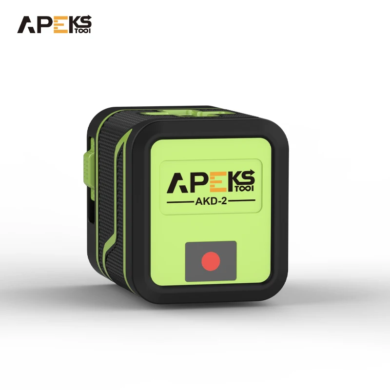 Auto Mini Portable Rotating 2 Line Green Light Laser Level