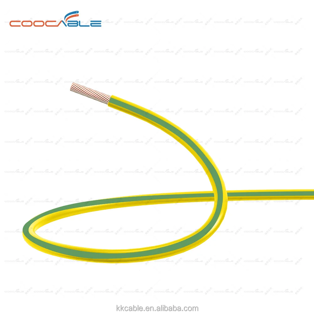 PVC Cover Copper Wire thw/tw AWG 14 12 10 8 6 Solid/Stranded Electrical Cable