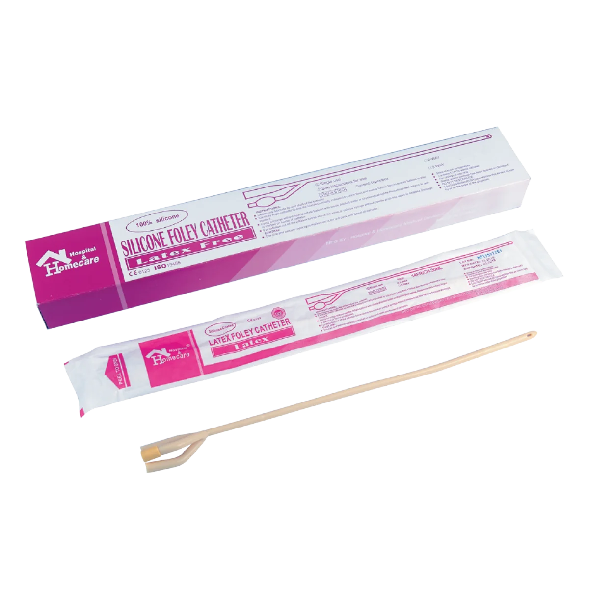 Manufacturer different size medical grade balloon latex foley catheter