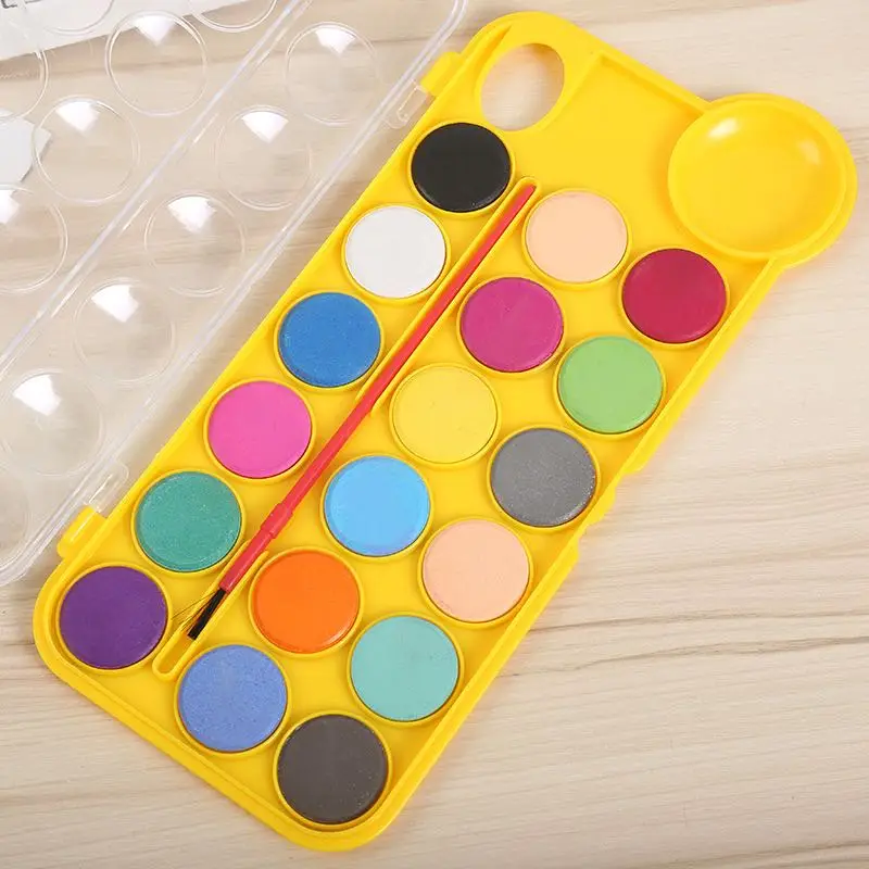 12-24 Color Best Selling watercolor Artist Solid Watercolor Paint for children