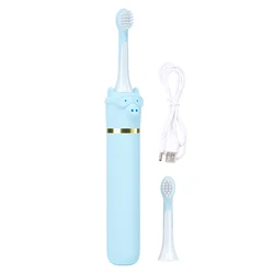 Ipx7 Waterproof Design Soft Bristle Slim  Cute Children Electric Toothbrush
