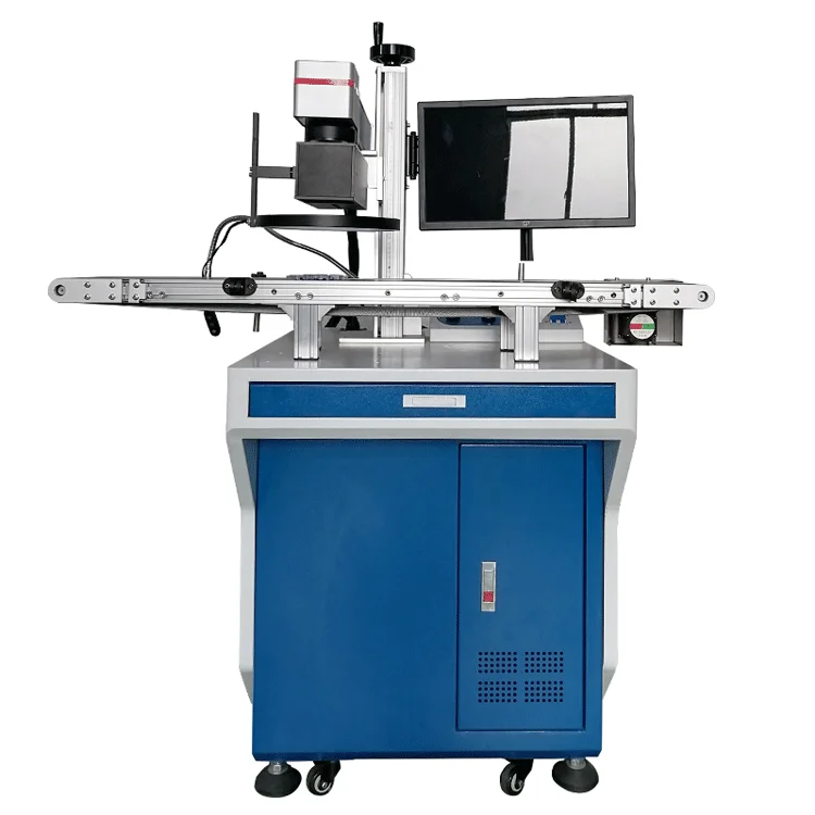 20W 30W 50W 100W CCD Camera Visual Positioning Automatic Focus Fiber Laser Marking Machine