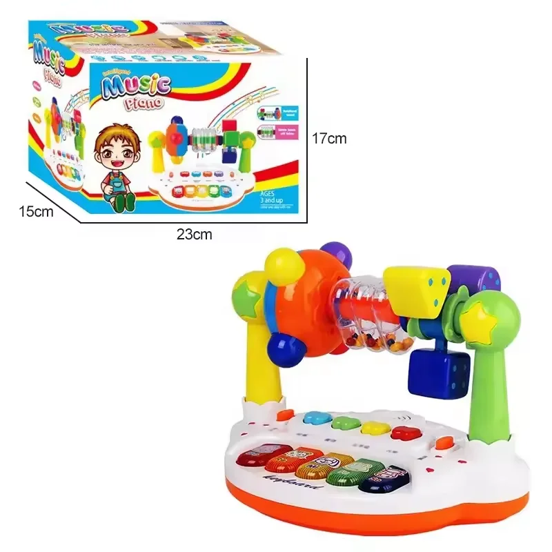 Samtoy Early Education Intelligent Musical Keyboard Toys Baby Instruments English Electronic Organ With Music